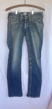 True Religion Women's Size 25 Becky Flare Jeans Light Wash